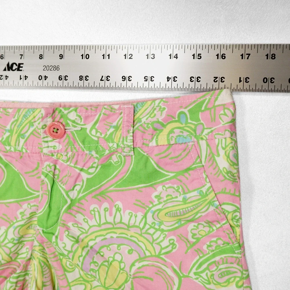 LILLY PULITZER Women's 6 Chin Chin Floral Print 5" Inseam‎ Callahan Shorts - Picture 5 of 6